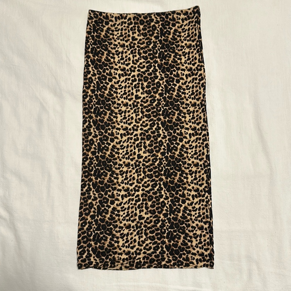 Leopard Print Pencil Skirt